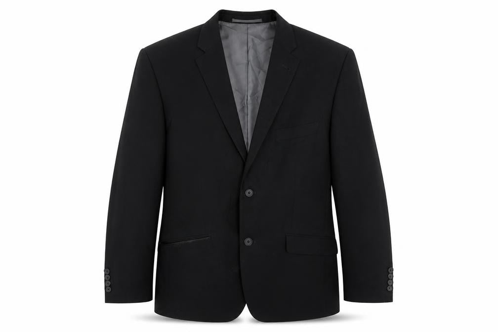 George Mens Black Polyester Jacket Suit Jacket Size 42 Regular