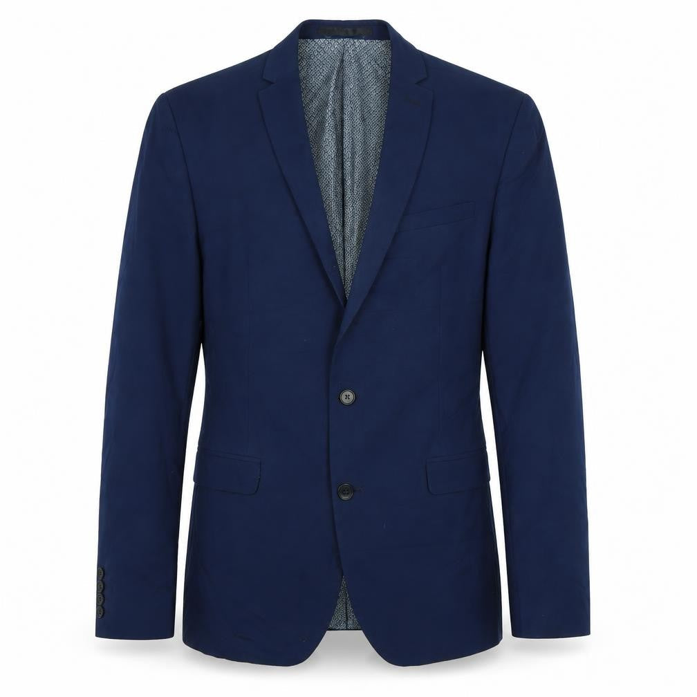 Limehaus Mens Blue Polyester Jacket Suit Jacket Size 40 Regular
