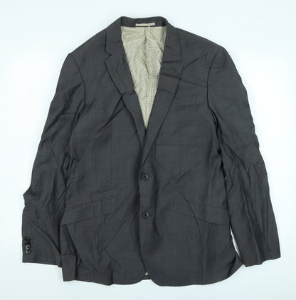 Next Mens Green Wool Jacket Suit Jacket Size 40 Regular