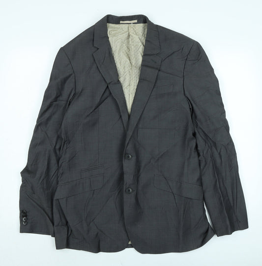 NEXT Mens Green Wool Jacket Suit Jacket Size 40 Regular