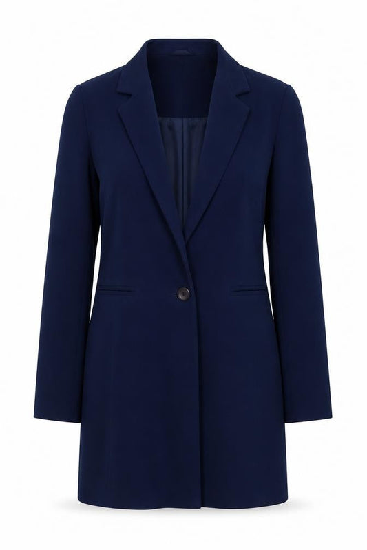David Barry Womens Blue Jacket Size 10 Button