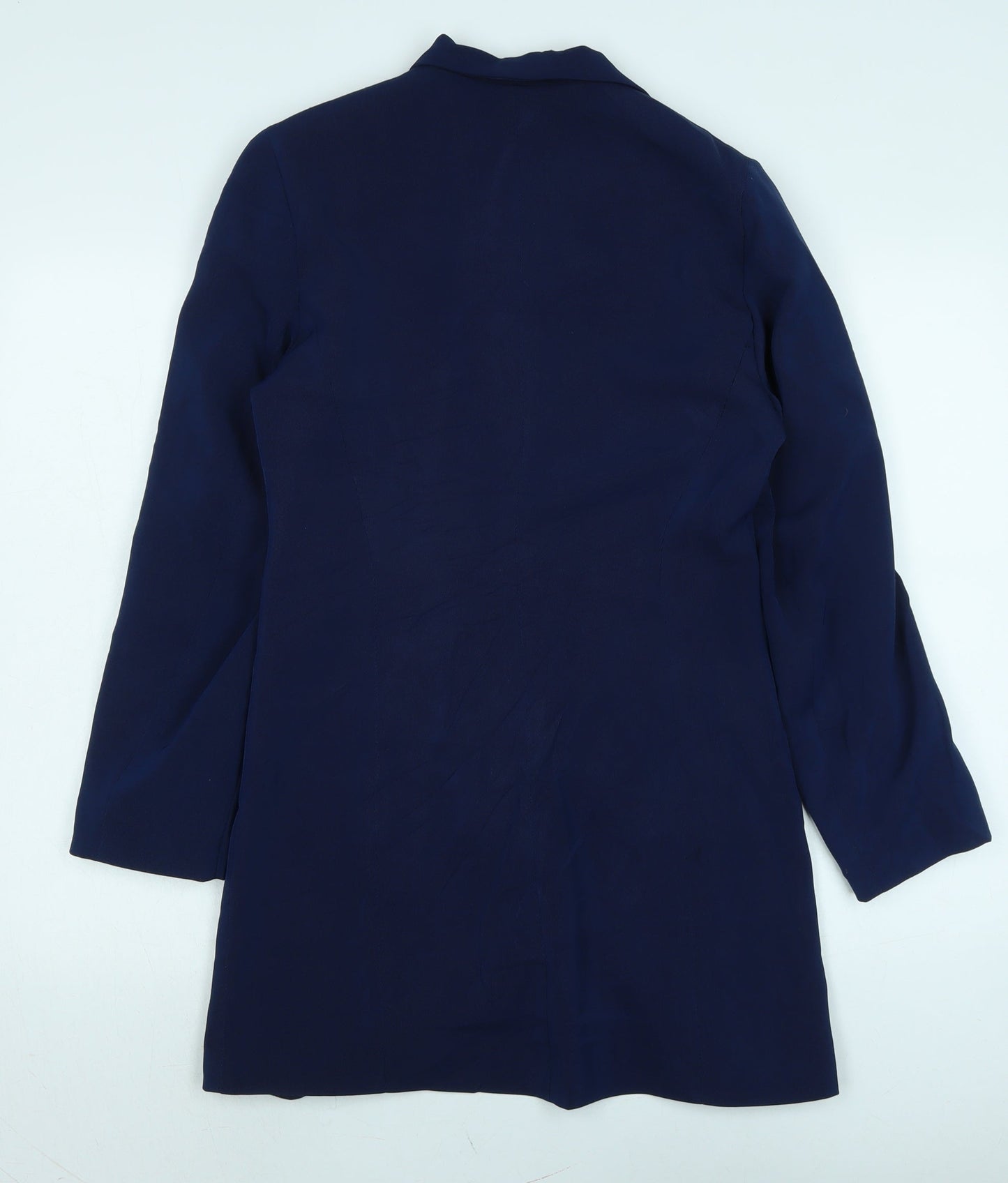 David Barry Womens Blue Jacket Size 10 Button