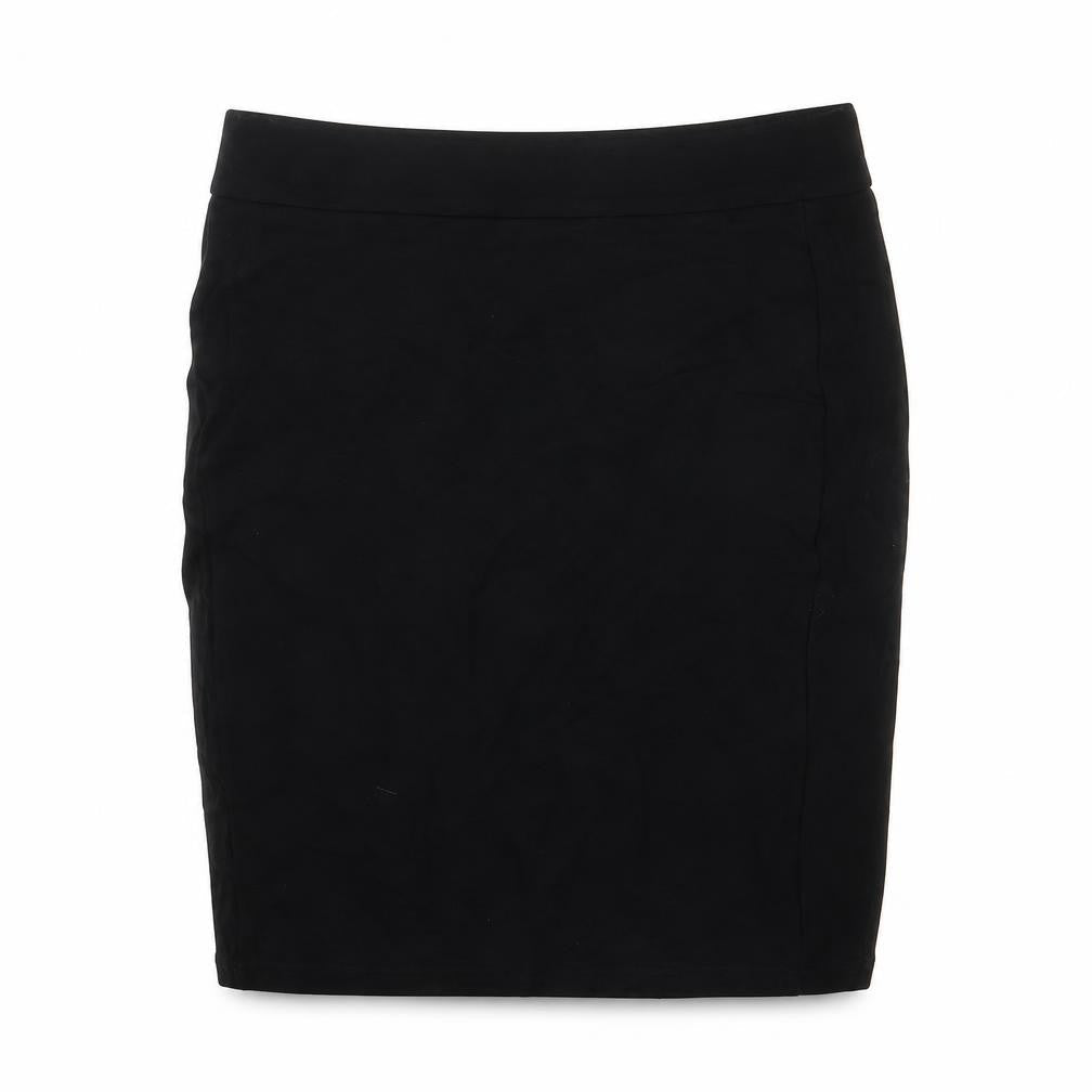 Marks & Spencer Girls Black Polyester Bandage Skirt Size 11-12 Years Regular - waist 25In