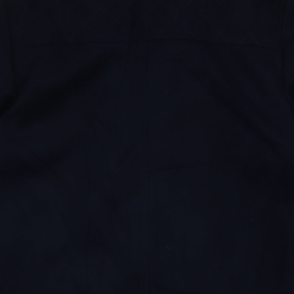 Dorothy Perkins Womens Blue Biker Coat Size 12 Zip