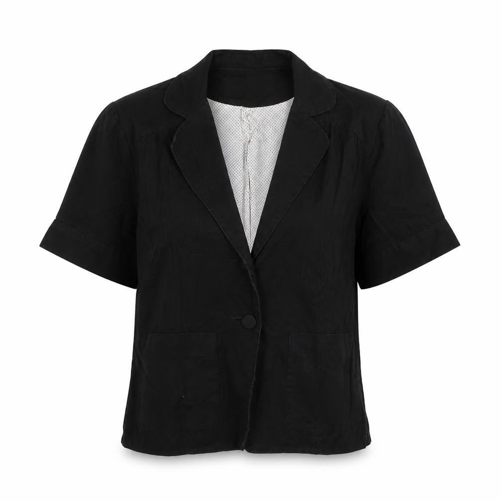 Warehouse Womens Black Jacket Size 10 Button