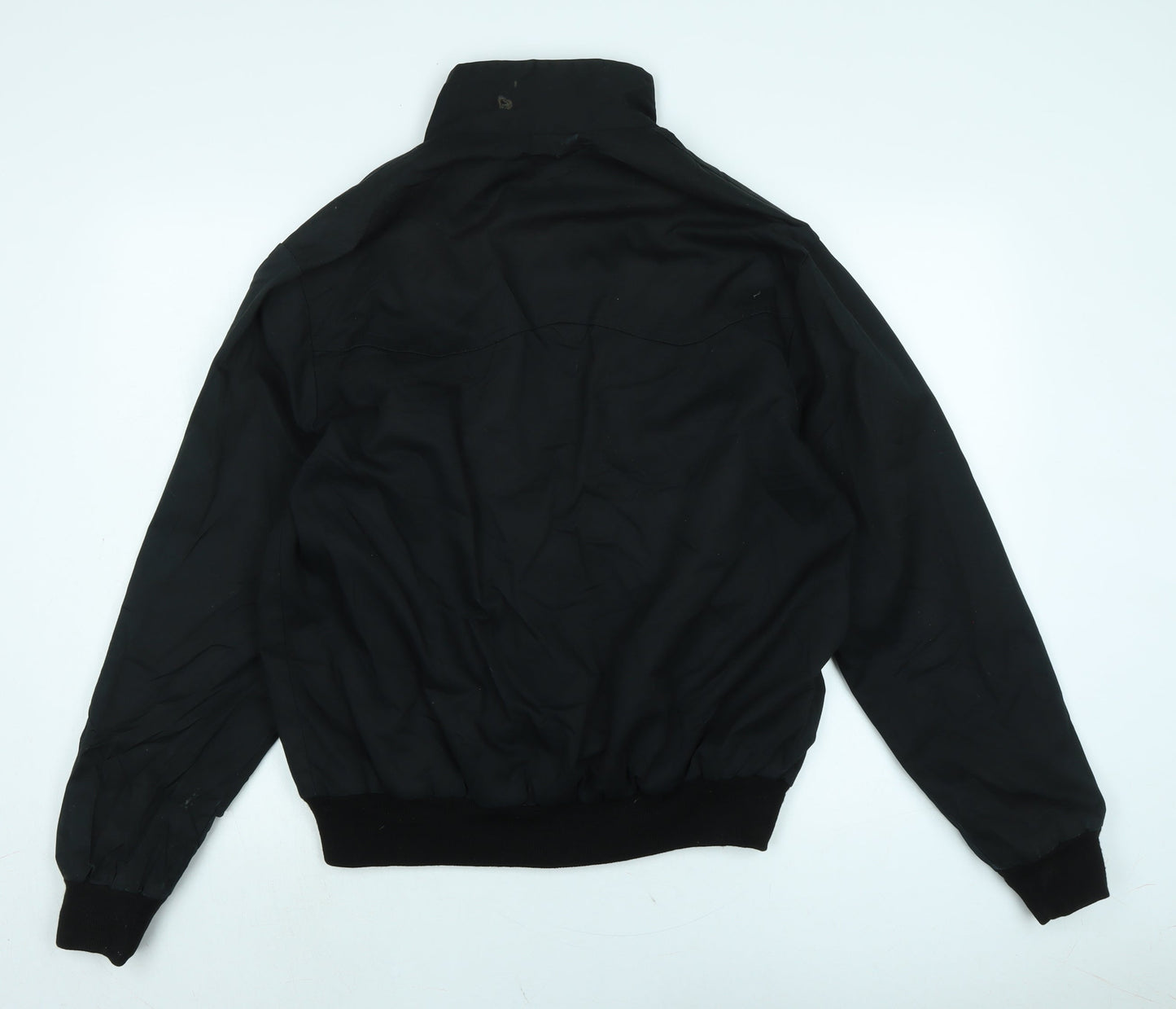 Made in England Mens Black Bomber Jacket Jacket Size 46 Zip