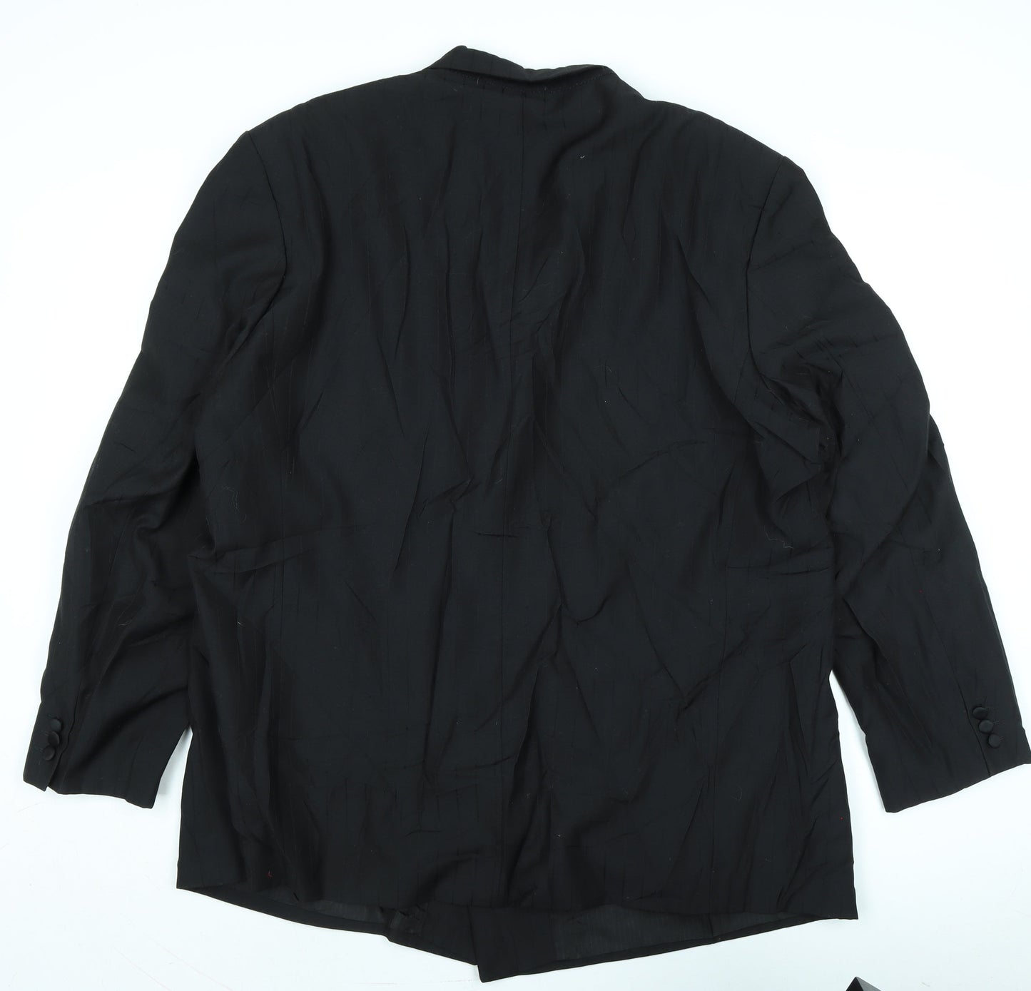 VARTERS Mens Black Wool Tuxedo Suit Jacket Size 34 Regular