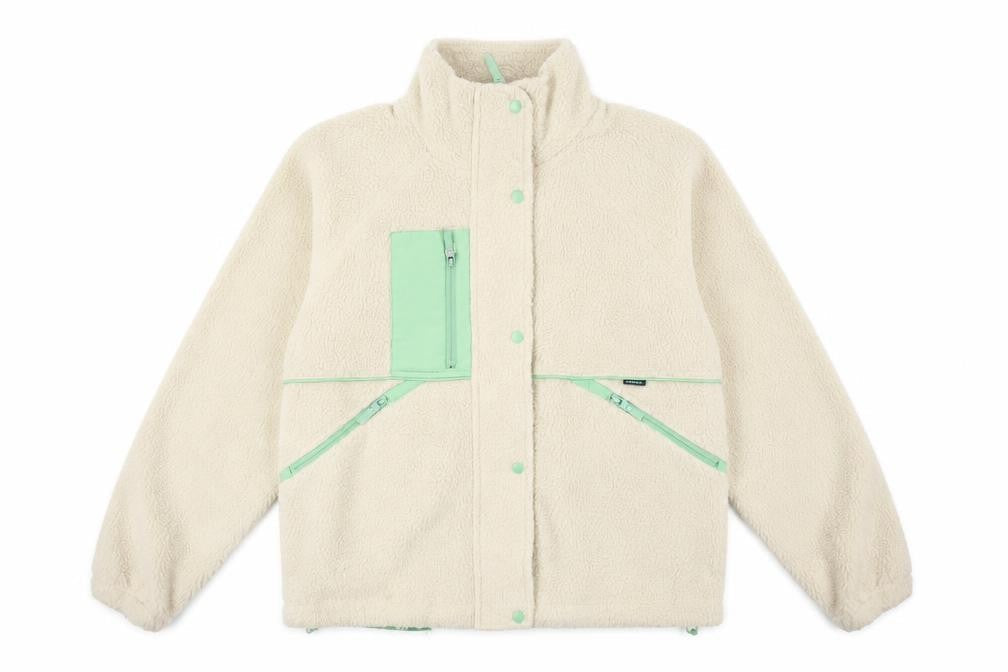 Marks & Spencer Womens Ivory Herringbone Jacket Size 8 - Waxed