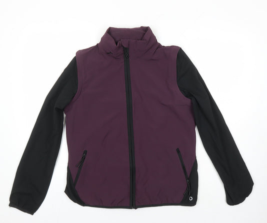 M&S Womens Multicoloured Herringbone Jacket Size 10