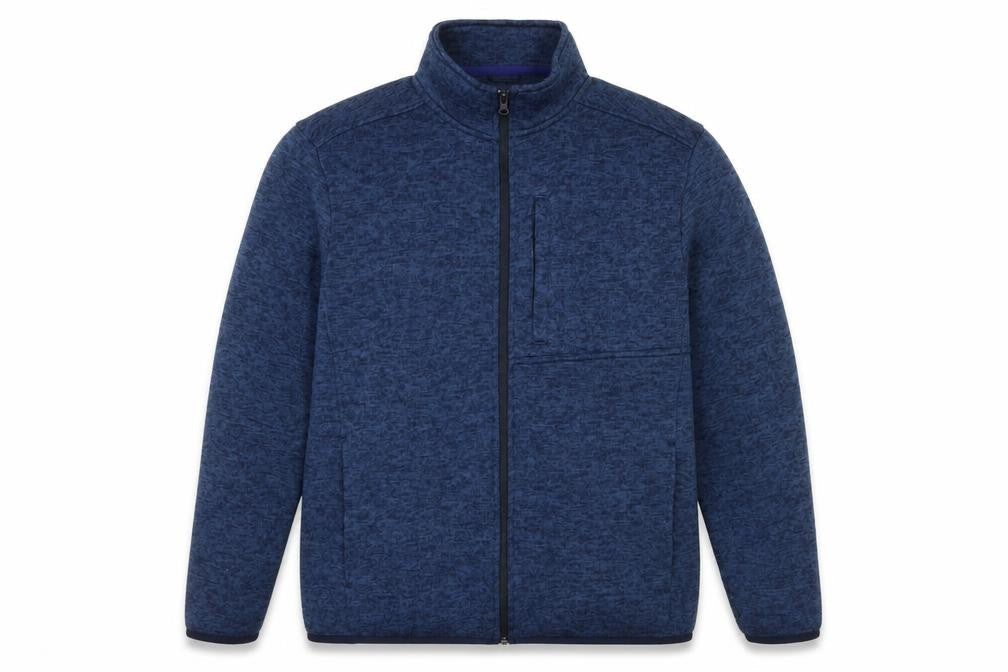 Lands End Mens Blue Herringbone Jacket Size L