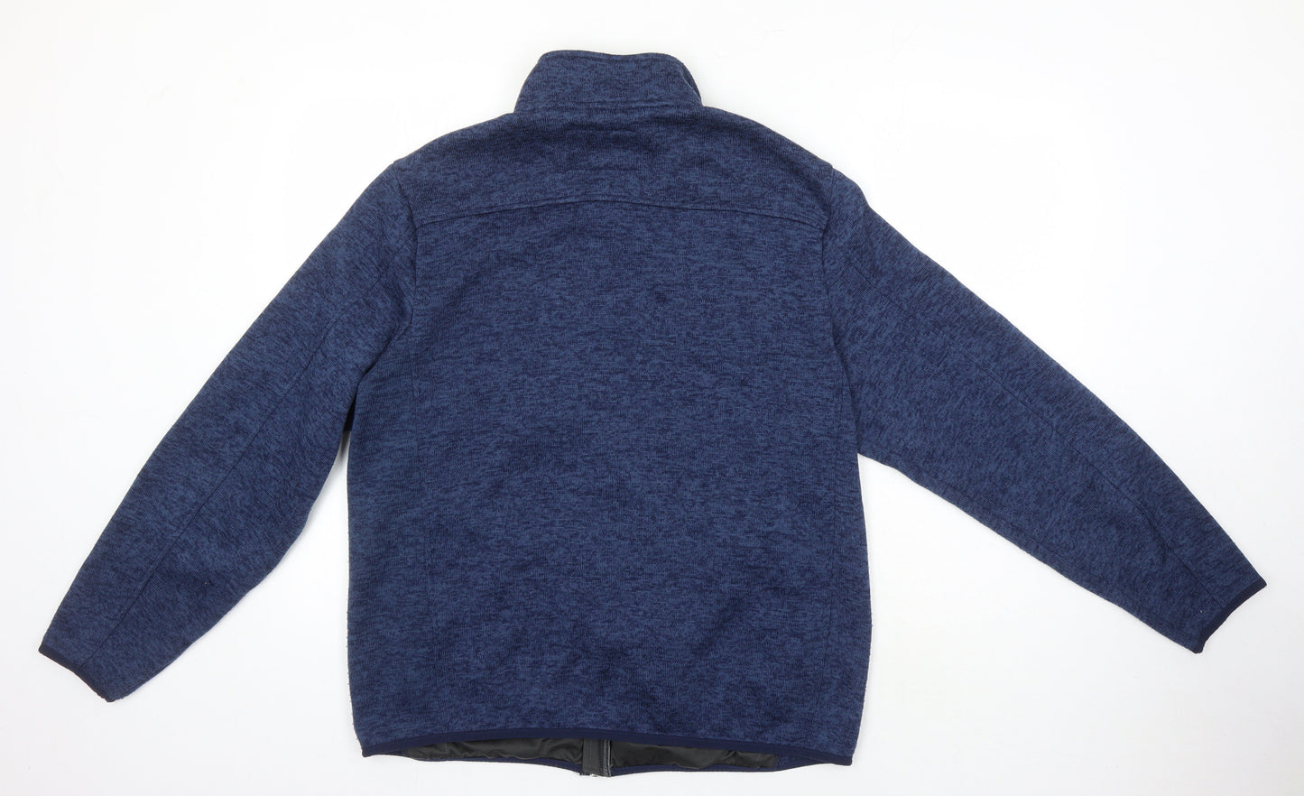 Lands End Mens Blue Herringbone Jacket Size L