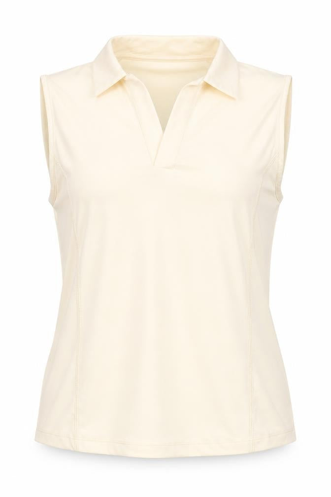 ASOS Womens Ivory Polyester Basic T-Shirt Size M Collared