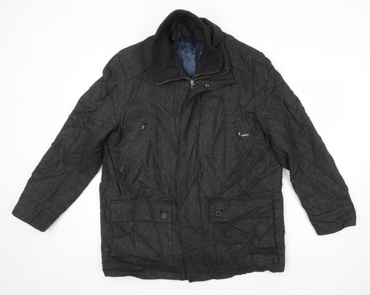 John Lewis Mens Grey Geometric Jacket Size L