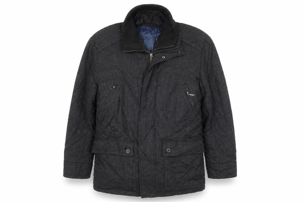 John Lewis Mens Grey Geometric Jacket Size L