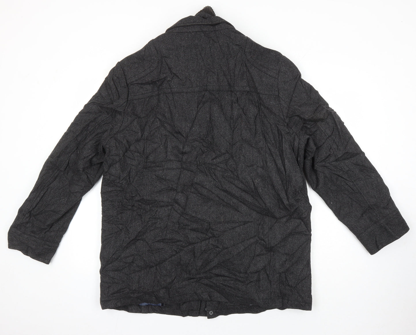 John Lewis Mens Grey Geometric Jacket Size L