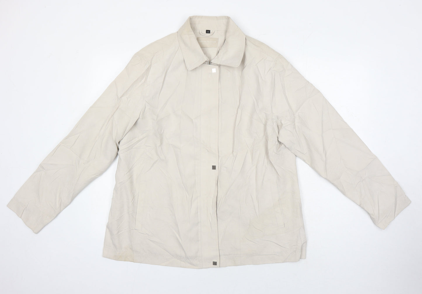 Katherine Hammond Womens Beige Jacket Size 18