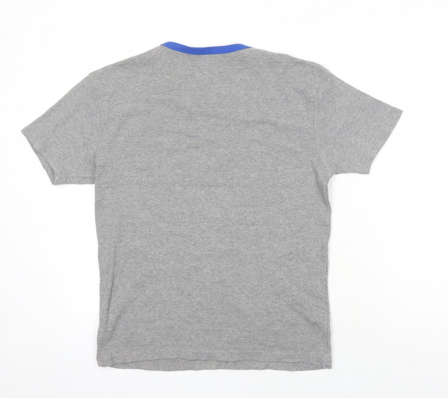 Urban Spirit Mens Grey Polyester T-Shirt Size M V-Neck