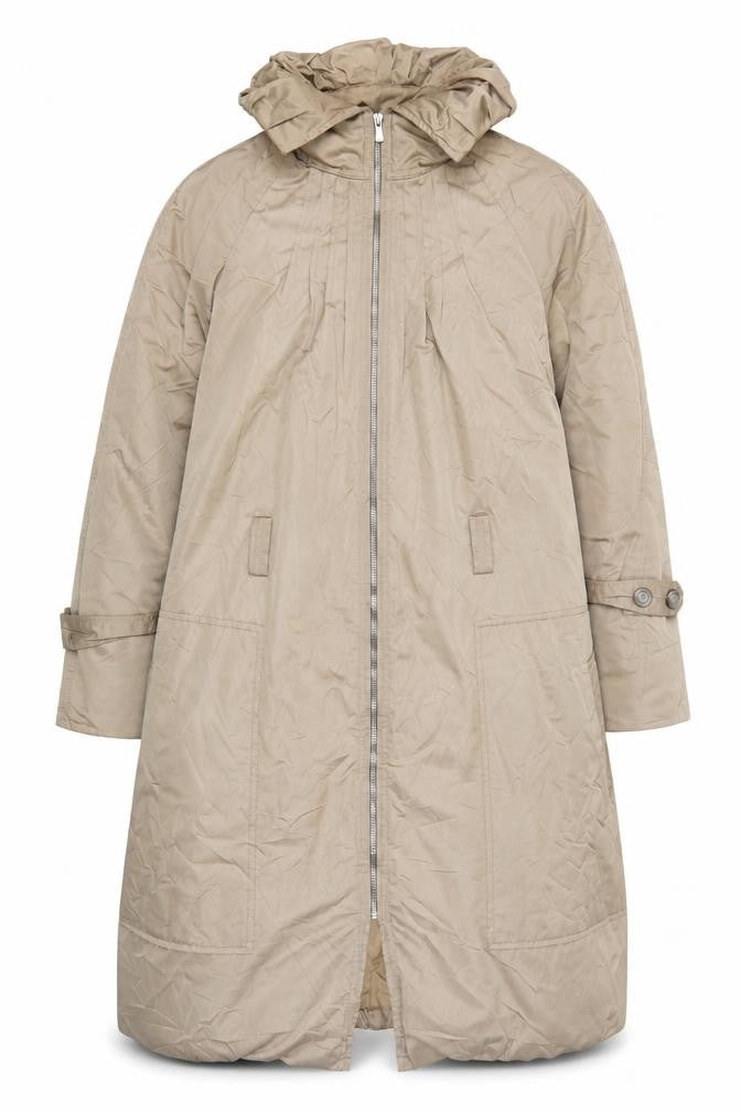 Stills Womens Brown Herringbone Overcoat Coat Size 12 Zip