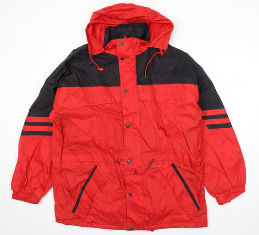 Outdoor wear Mens Multicoloured Jacket Coat Size L Zip