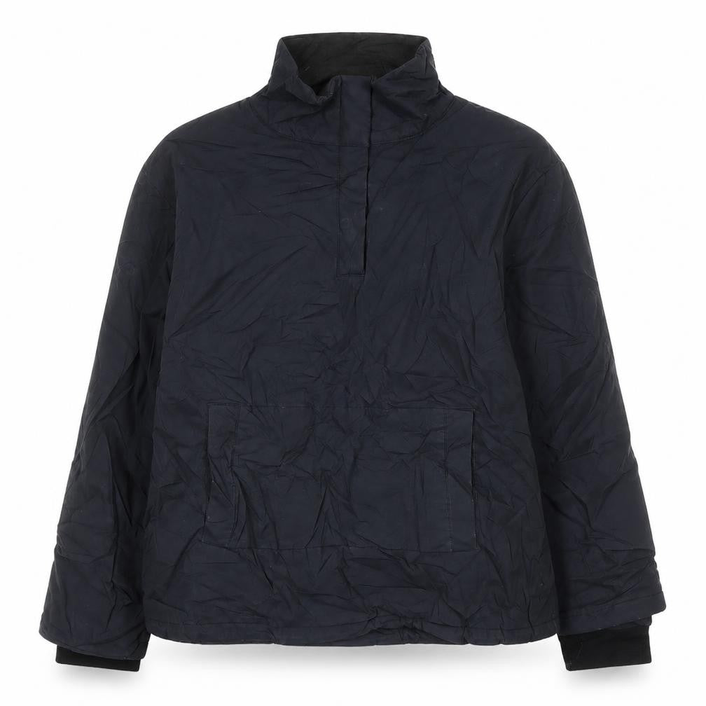 NICOLE FARHI Womens Black Jacket Size 12 Snap - Half closure