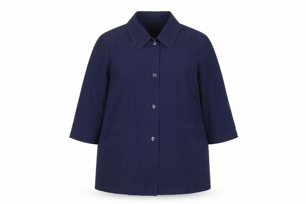 David Barry Womens Blue Jacket Size 20 Button