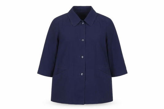 David Barry Womens Blue Jacket Size 20 Button
