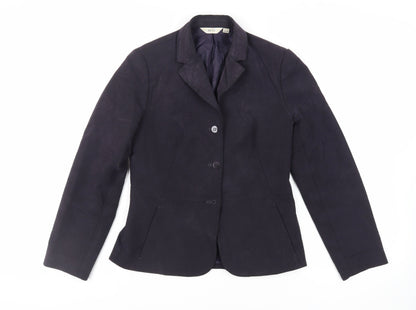 Next Womens Blue Jacket Blazer Size 8 Button - Vintage