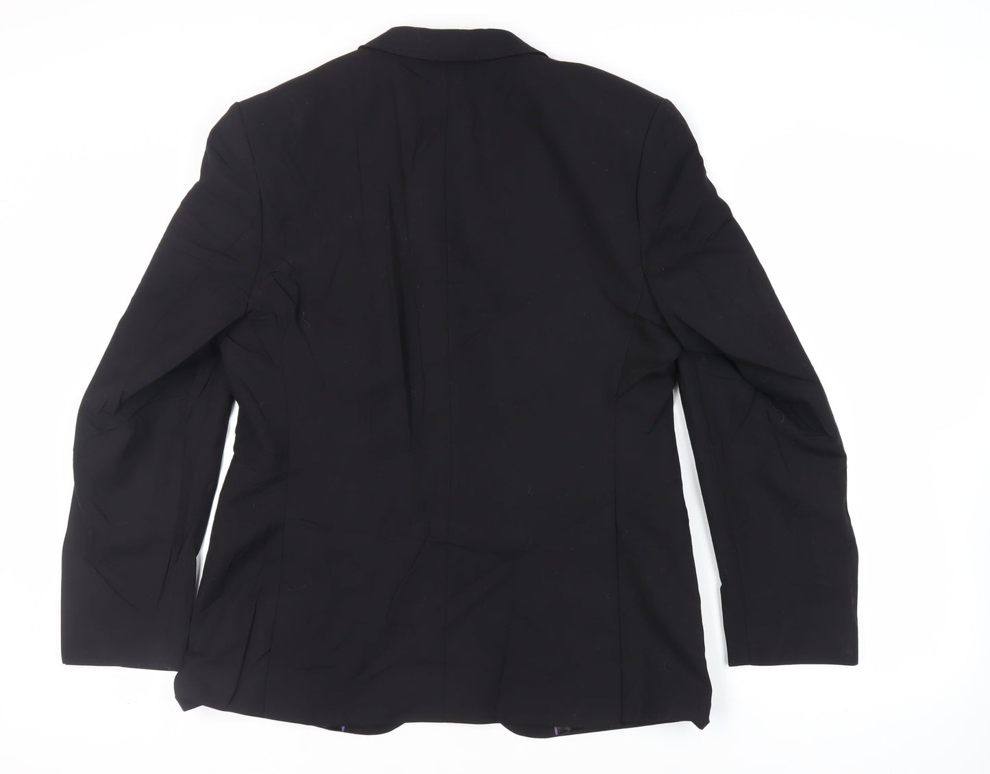 Autograph Mens Black Wool Jacket Suit Jacket Size 40 Regular