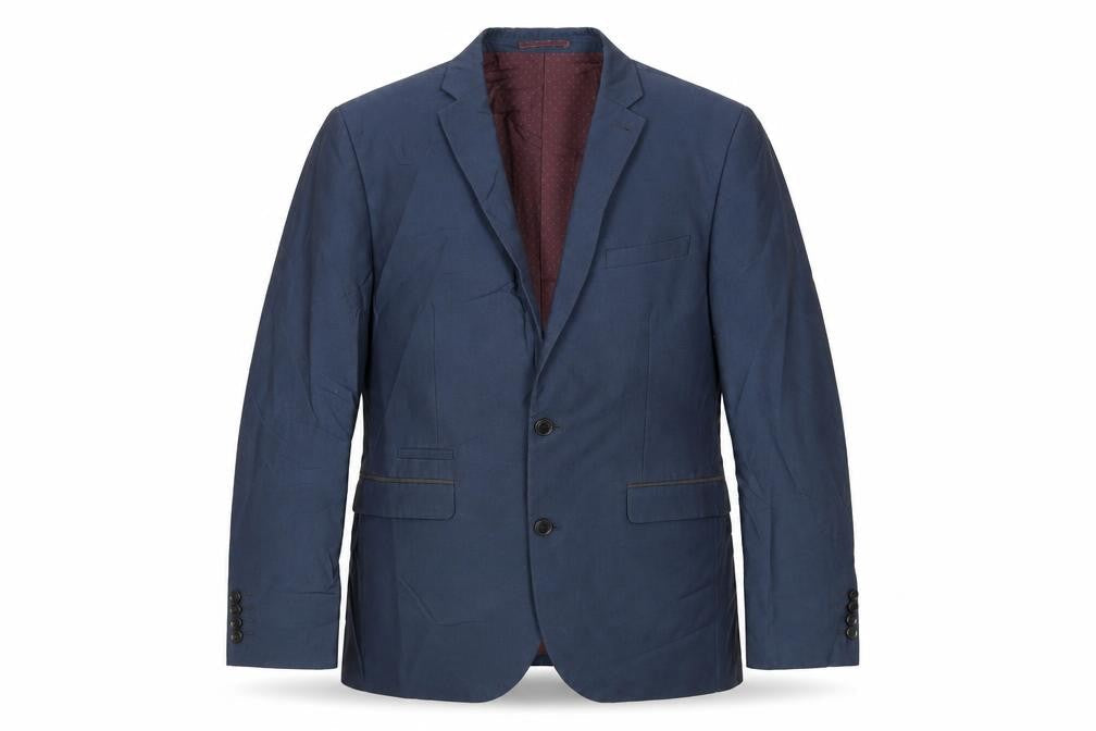 NEXT Mens Blue Polyester Jacket Suit Jacket Size 42 Regular