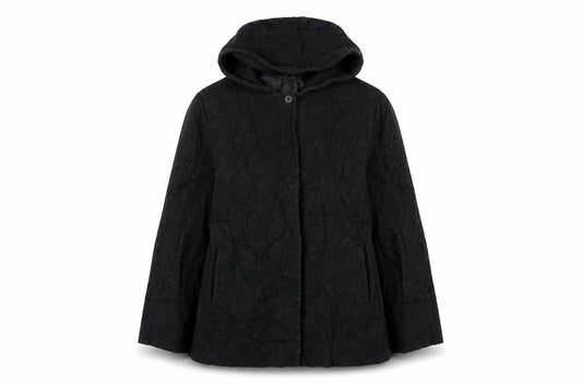 BHS Womens Grey Jacket Size 16 Button - Hooded