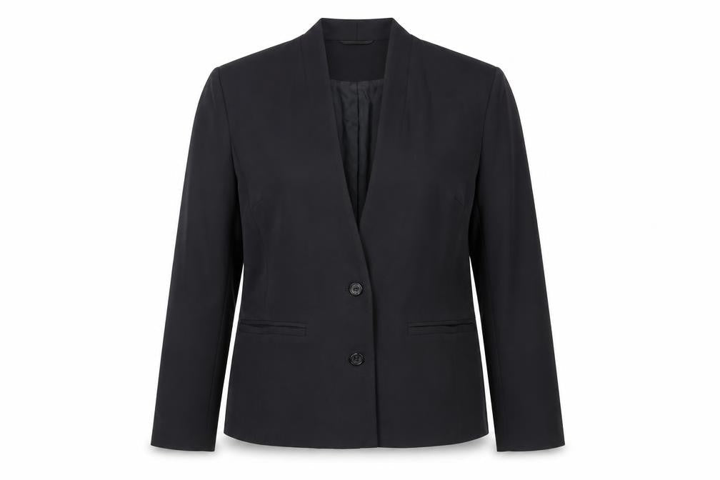 AZVRA Womens Black Jacket Blazer Size 14 Button