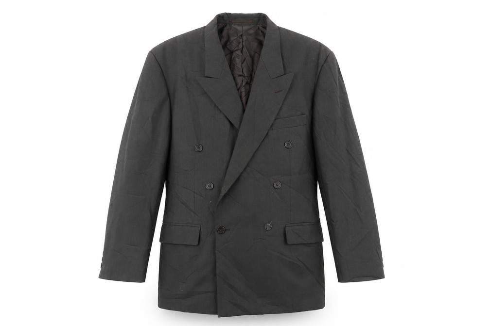 Burton Mens Green Wool Jacket Suit Jacket Size 40 Regular