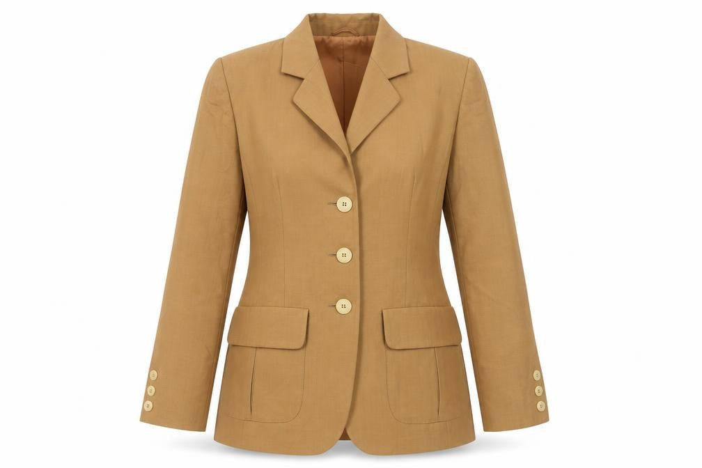 Bianca Womens Brown Jacket Blazer Size 8 Button