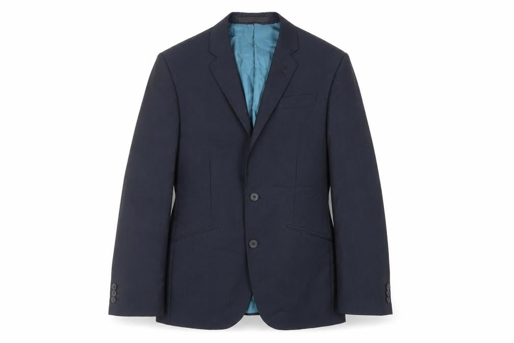 Marks & Spencer Mens Blue Polyester Jacket Suit Jacket Size 36 Regular