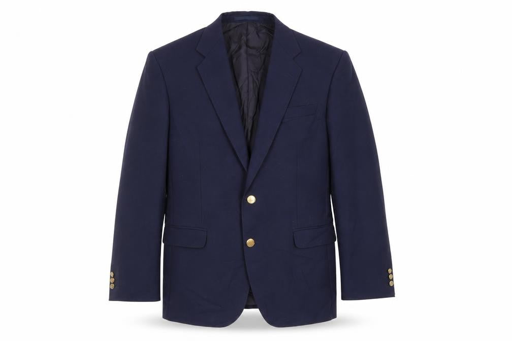 Wellington Mens Blue Polyester Jacket Blazer Size 42 Regular