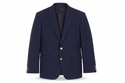 Wellington Mens Blue Polyester Jacket Blazer Size 42 Regular