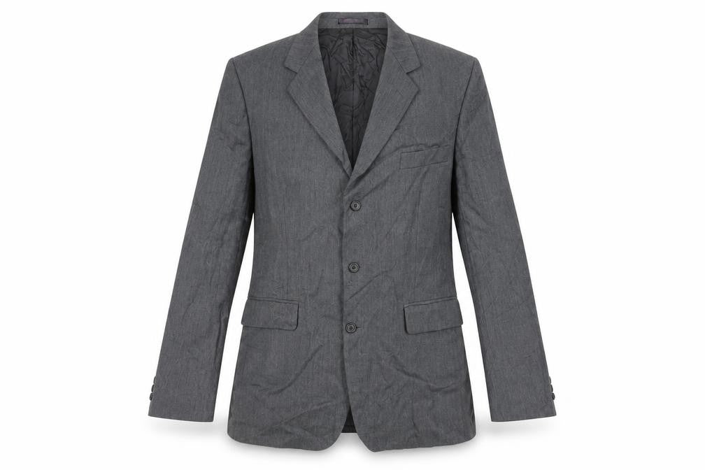 Burton Mens Grey Wool Jacket Suit Jacket Size 44 Regular