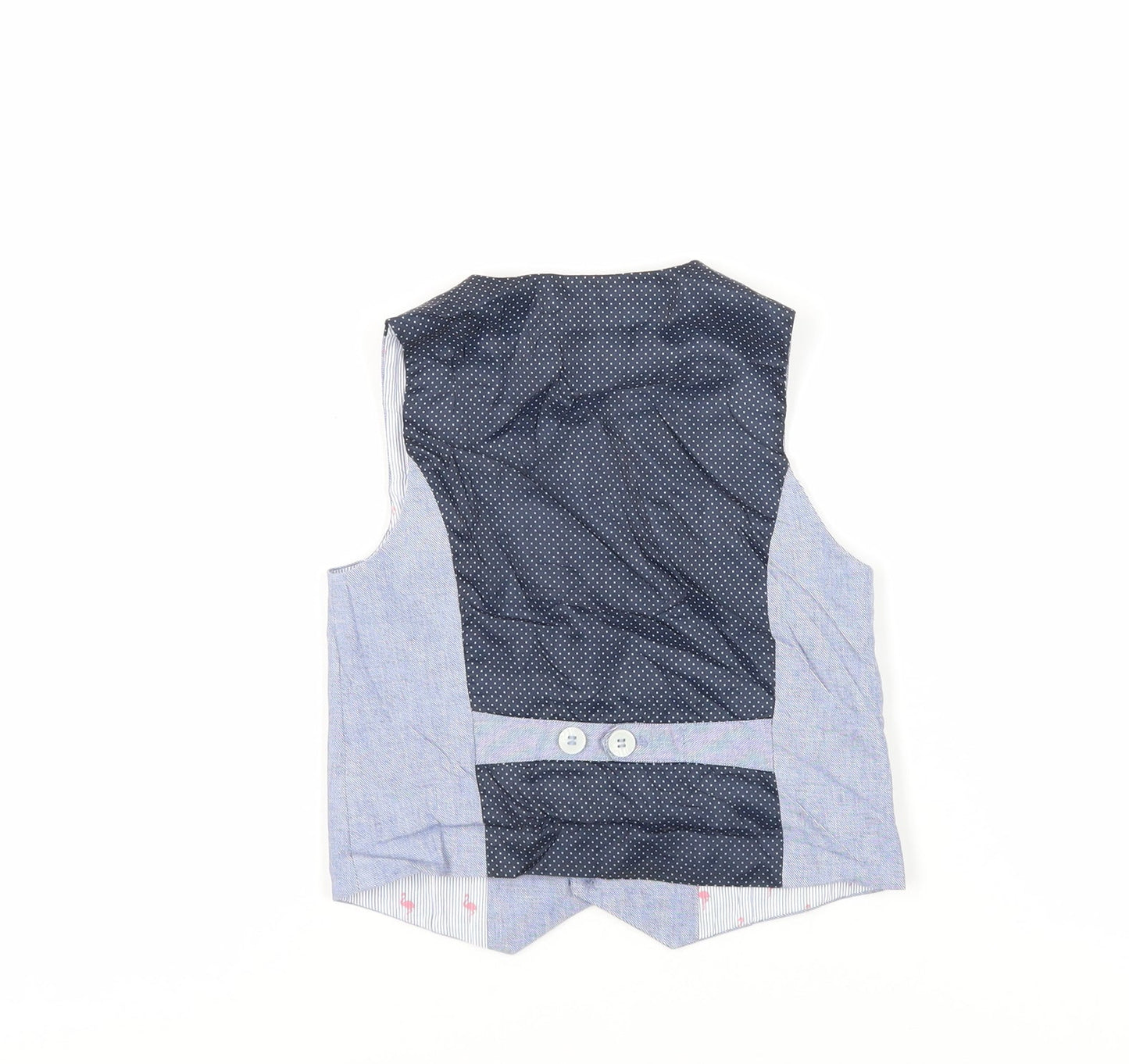 NEXT Boys Blue Jacket Waistcoat Size 5 Years Button