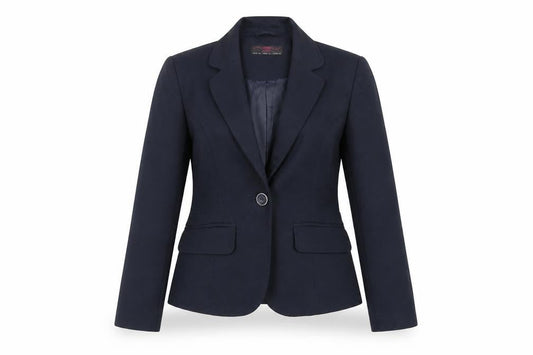 New Look Womens Blue Jacket Blazer Size 6 Button