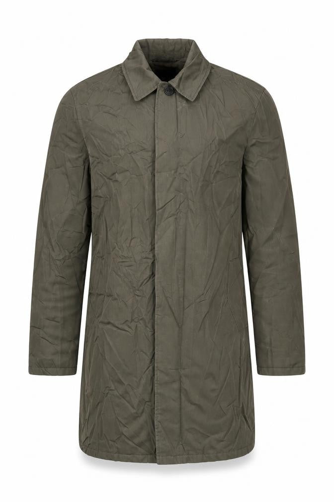 New Look Men Mens Green Overcoat Coat Size XS Button