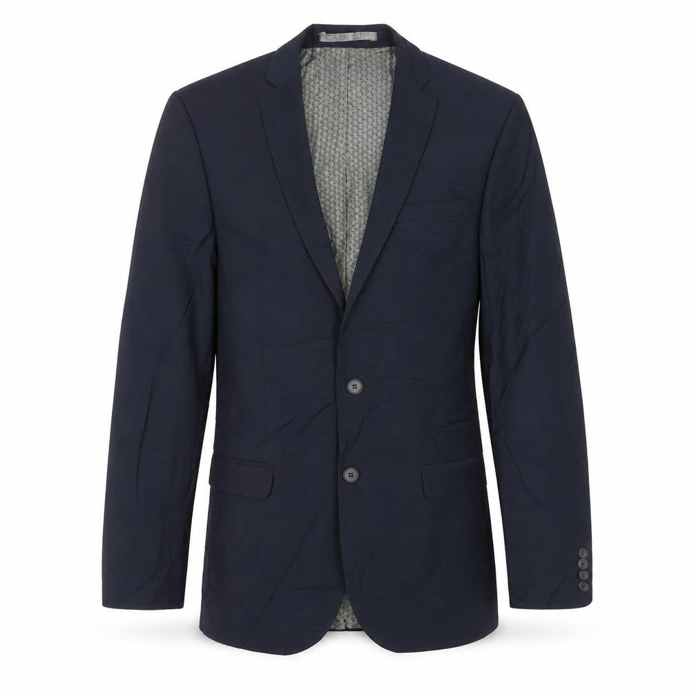Limehaus Mens Blue Polyester Jacket Suit Jacket Size 36 Regular