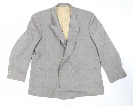 Hugo James Mens Grey Wool Jacket Suit Jacket Size 48 Regular