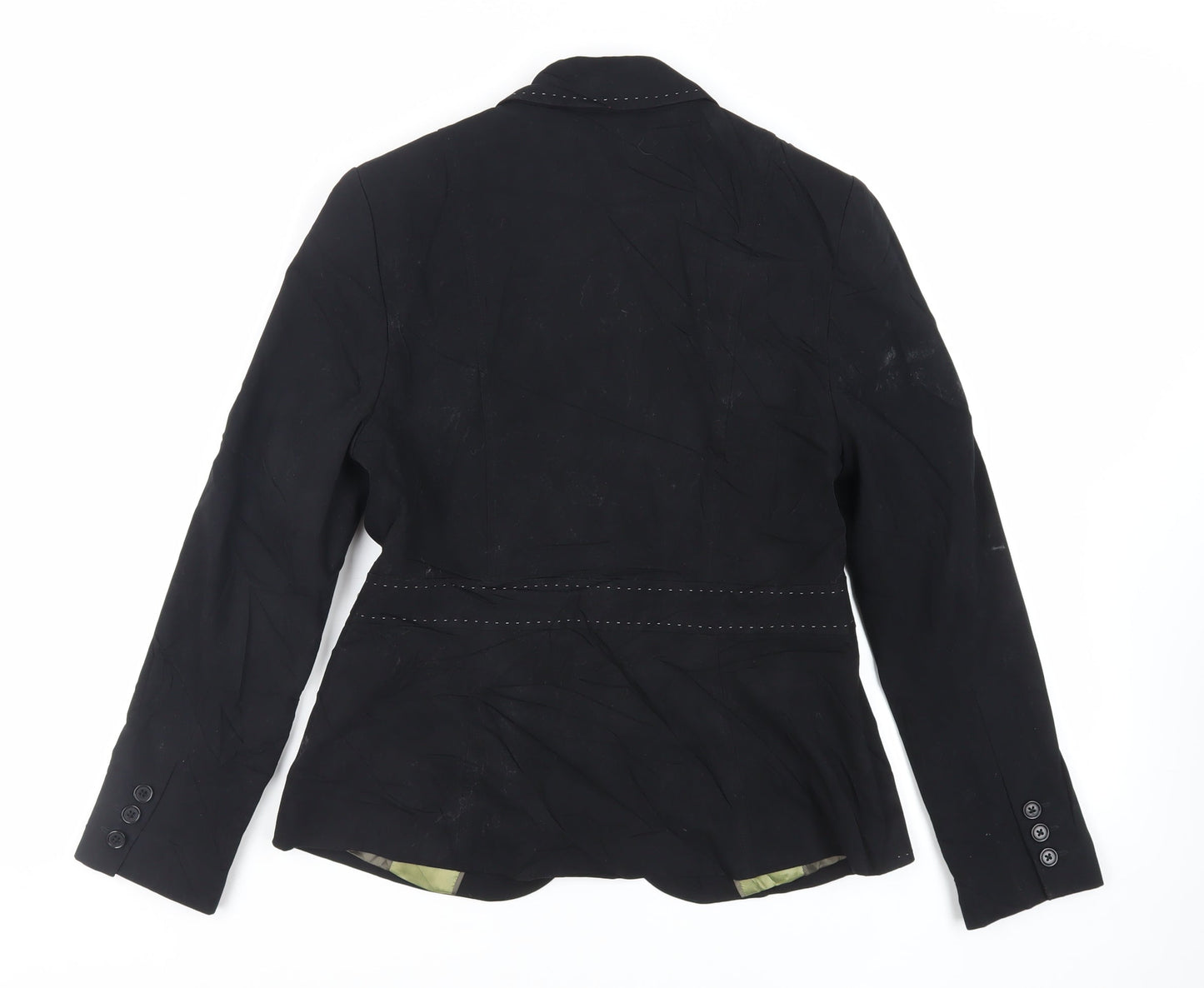 NEXT Womens Black Jacket Blazer Size 10 Button