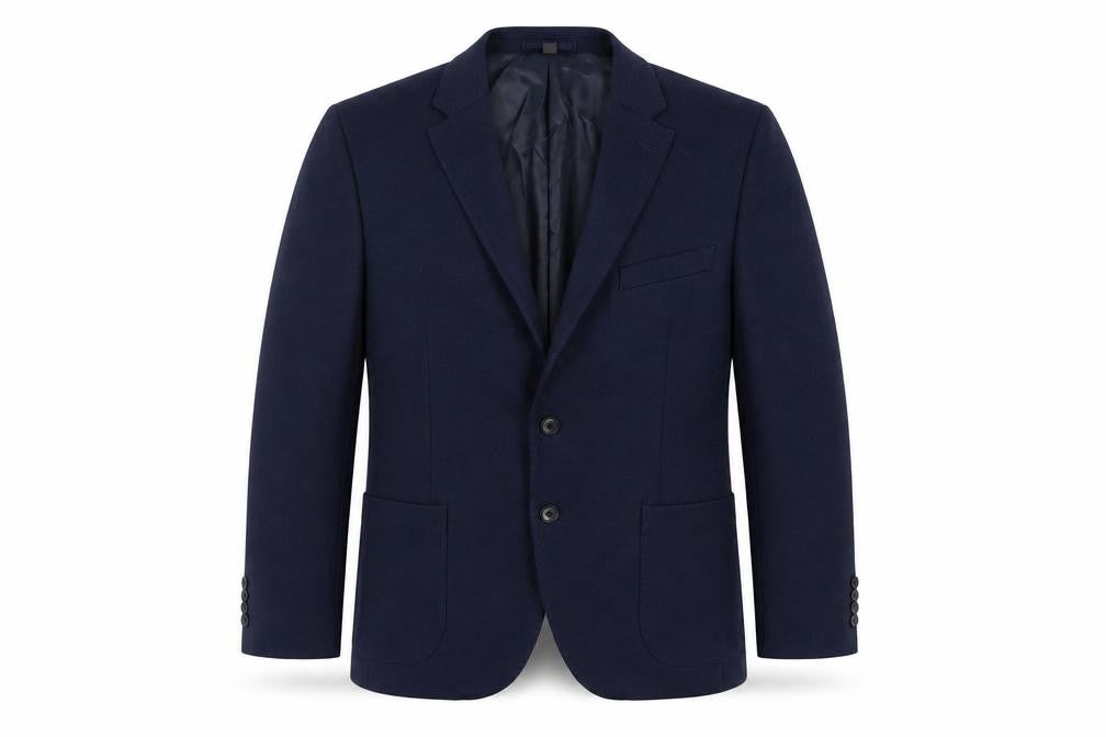 Marks & Spencer Mens Blue Polyester Jacket Blazer Size 42 Regular