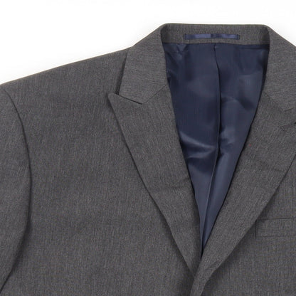 Next Mens Grey Polyester Jacket Suit Jacket Size 42 Regular