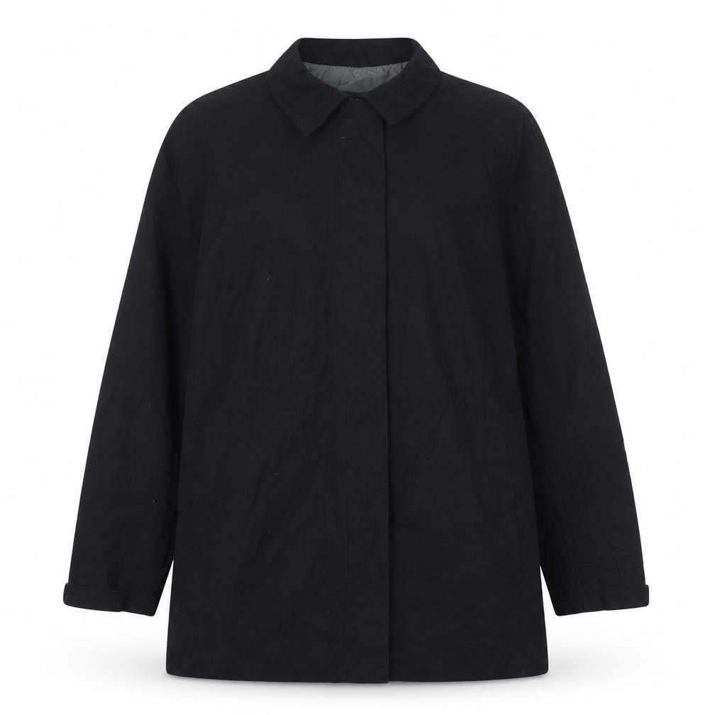 Lands' End Womens Black Jacket Size 10 Zip - Size 10-12