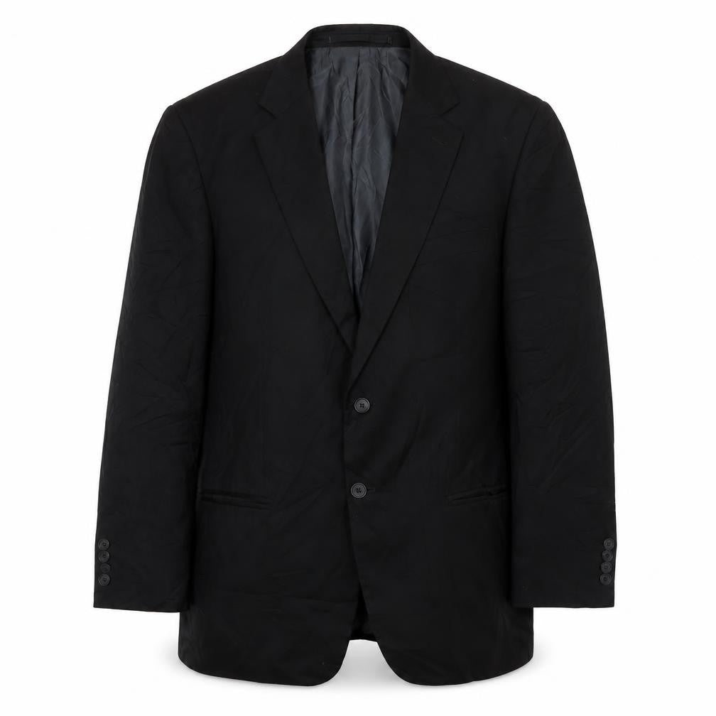 Marks & Spencer Mens Black Polyester Jacket Suit Jacket Size 42 Regular