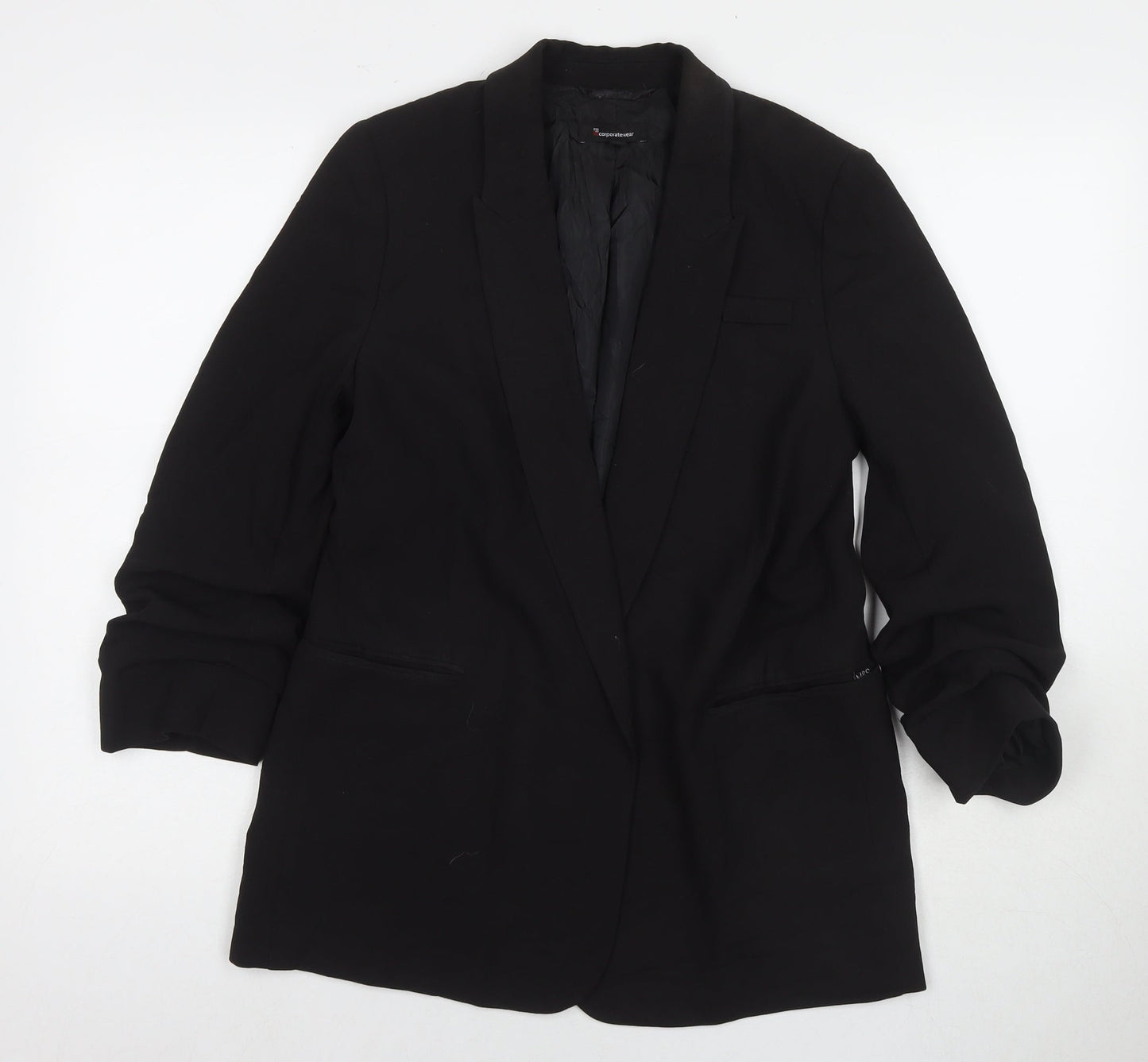 Incorporatewear Womens Black Jacket Blazer Size 10