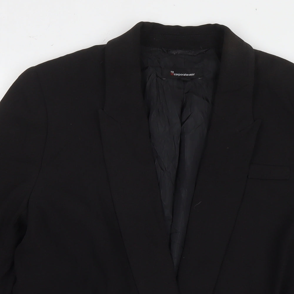 Incorporatewear Womens Black Jacket Blazer Size 10