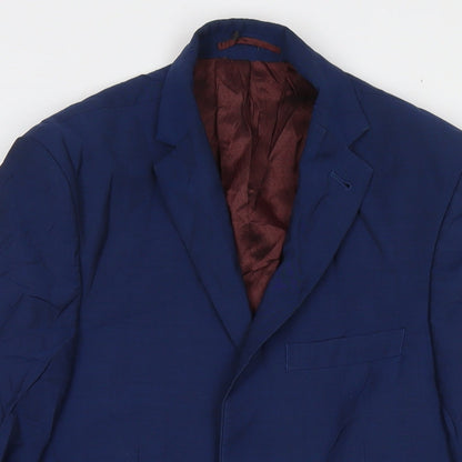 Next Mens Blue Wool Jacket Suit Jacket Size 36 Regular